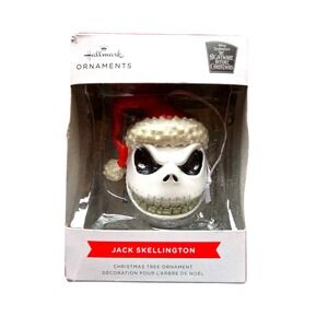 NWOT Hallmark Jack Skellington‎ Nightmare Before Christmas Ornament Santa Hat